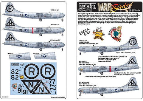 キッツワールド KW172220 1/72 ボーイング B-29 スーパーフォートレス
