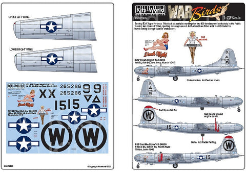 キッツワールド KW172225 1/72 ボーイング B-29 スーパーフォートレス