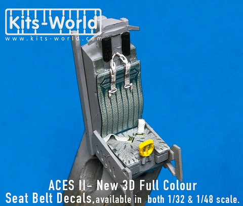 キッツワールド KW3D148007 1/48 'ACES' イジェクションシートベルトセット