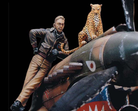 レジェンド LF0031 1/35 フライング タイガーのパイロット ヒョウ付き (WWII)