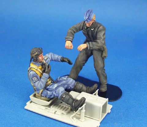 レジェンド LF2403 1/24 WWII ドイツ空軍 BF-109 パイロット 及び メカニック セット