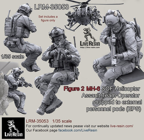 ライブレジン LRM-35053 1/35 現用アメリカ陸軍 MH-6 リトルバード 特殊作戦部隊 2