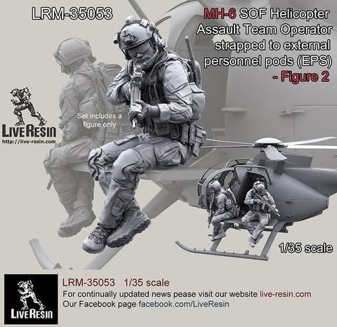 ライブレジン LRM-35053 1/35 現用アメリカ陸軍 MH-6 リトルバード 特殊作戦部隊 2