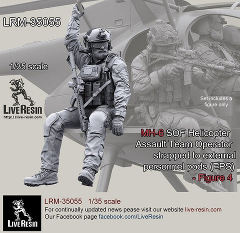 ライブレジン LRM-35055 1/35 現用アメリカ陸軍 MH-6 リトルバード 特殊作戦部隊 4
