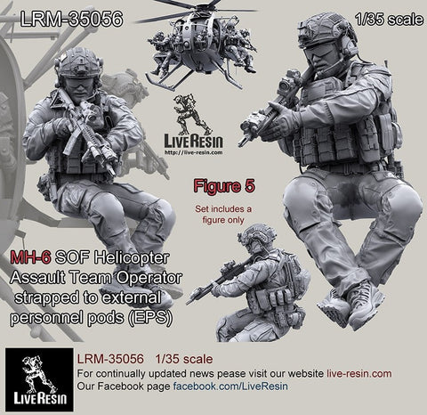 ライブレジン LRM-35056 1/35 現用アメリカ陸軍 MH-6 リトルバード 特殊作戦部隊 5