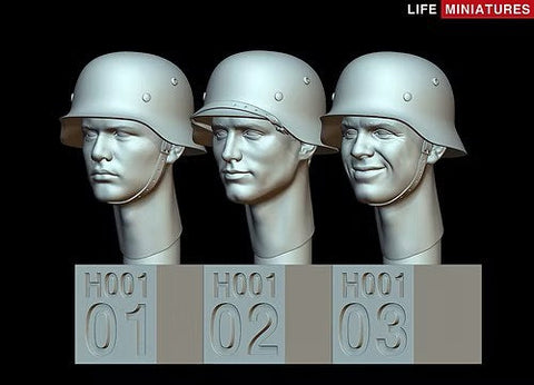 ライフミニチュア LM-35H001 1/35 WWII ドイツ軍 ヘッドセット No.1