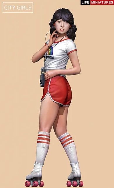 ライフミニチュア LM-CG002 1/24 シティガールズ アリカ 1980年代 ローラースケートの少女