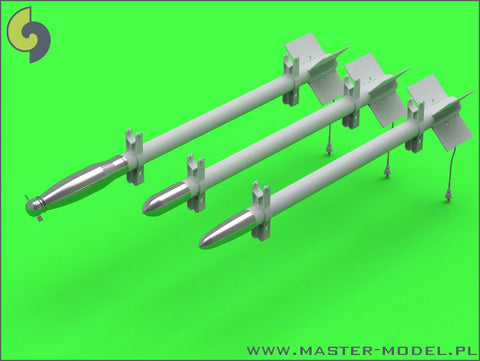 マスター AM-24-013 1/24 追加 弾頭 ブリティッシュ RP-3 Rocket (60LB F, 25LB SAP, 25LB AP) (AM-24-011 & AM-24-012 用)