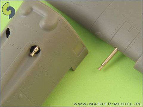 マスター AM-32-005 1/32 メッサーシュミットBf 109 E3 - E9, T型の武装セット(MG17機銃の銃口,MGFF機関砲銃身)