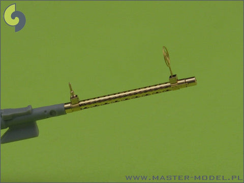 マスター AM-32-013 1/32 ドイツ空軍 航空機関砲 MG15の挽物製銃身とエッチングパーツのガンサイト(2本入り)