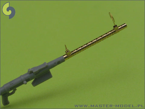マスター AM-32-013 1/32 ドイツ空軍 航空機関砲 MG15の挽物製銃身とエッチングパーツのガンサイト(2本入り)