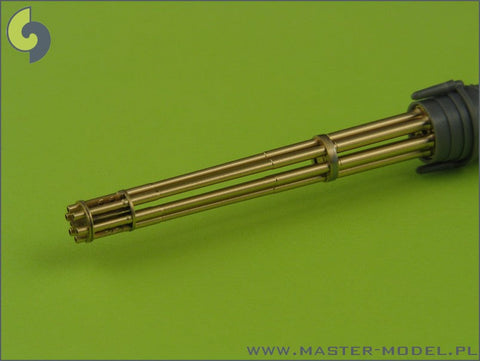 マスター AM-32-029 1/32 M61 A1 ヴァルカン砲、6本の砲身が回転する20mmキャノン砲、エッチングパーツの固定金具付挽物製銃身