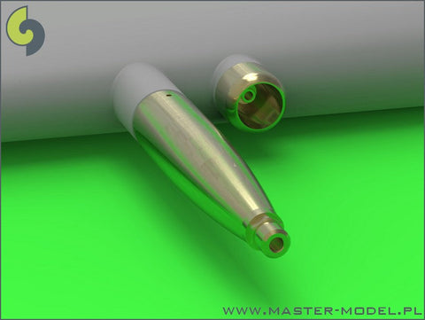 マスター AM-32-082 1/32 スピットファイア Mk.IXe/XVIe の後期型武装(円筒形フェアリング) フェアリング付 イスパノ20mmキャノン砲の砲身とブローニング .50キャリバー銃身(タミヤ用)