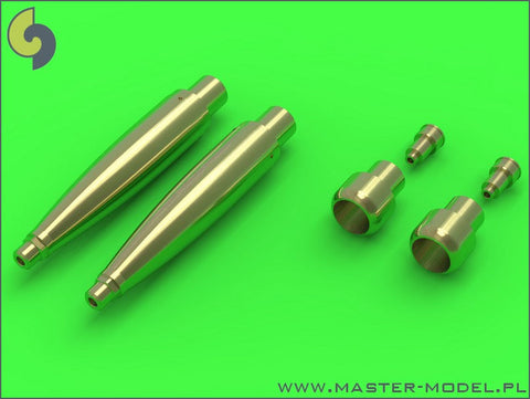 マスター AM-32-082 1/32 スピットファイア Mk.IXe/XVIe の後期型武装(円筒形フェアリング) フェアリング付 イスパノ20mmキャノン砲の砲身とブローニング .50キャリバー銃身(タミヤ用)