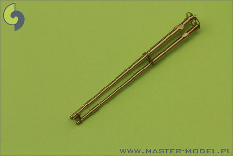 マスター AM-35-001 1/35 M197 3本砲身ロータリー20mmキャノン砲、エッチングパーツの固定金具付挽物銃身 (AH-1 コブラ用)