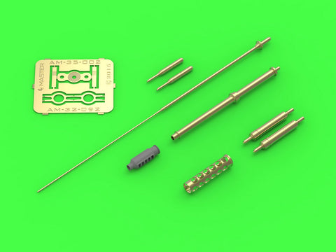 マスター AM-35-002 1/35 AH-64 アパッチ 装備セット(M230(30mm)チェーンガン砲身,ピトー管,およびテイルアンテナ)(レジン、エッチングパーツ、挽物パーツ)