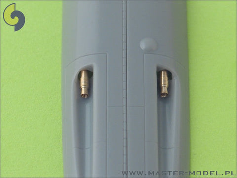 マスター AM-48-011 1/48 メッサーシュミット Bf 109 G5 - G14型およびK型 の武装セット(MG 131機関銃の銃口)とピトー管