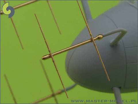 マスター AM-48-027 1/48 ドイツ空軍 FuG220 リヒテンシュタインSN-2 レーダーアンテナセット(夜間戦闘機のメッサーシュミットBf110やユンカースJu88他用)