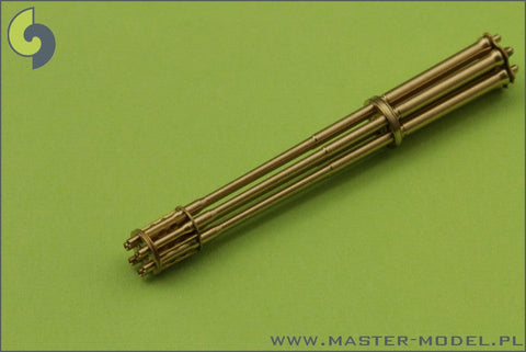 マスター AM-48-037 1/48 M61 A1 ヴァルカン砲、6本の砲身が回転する20mmキャノン砲、エッチングパーツの固定金具付挽物製銃身