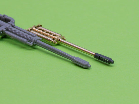 マスター AM-48-125 1/48 AH-64 アパッチの装備セット(M230(30mm)チェーンガンの砲身,ピトー管,およびテイルアンテナ)(レジン、エッチングパーツ、挽物パーツ)