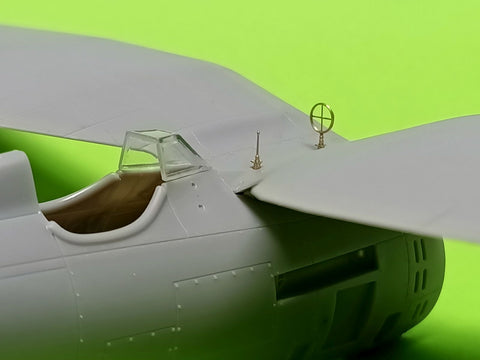 マスター AM-48-160 1/48 PZL P11c -ディテールセット - wz. 33 マシンガンバレル, 照準器 & ベンチュリ管