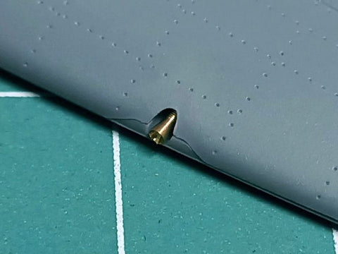 マスター AM-48-163 1/48 スピットファイア Mk.I 初期型 - ブローニング .303 &フラッシュハイダー バレルチップ 初期型照準器 (エデュアルド用)
