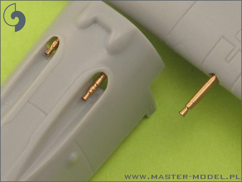 マスター AM-72-009 1/72 メッサーシュミットBf 109 E3 - E9, T型の武装セット(MG17機銃の銃口,MGFF機関砲銃身)