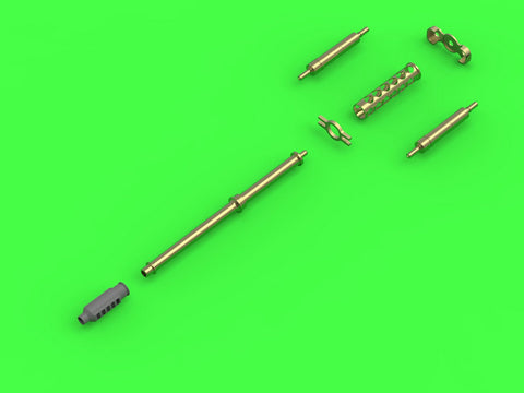 マスター AM-72-109 1/72 AH-64 アパッチ 装備セット(M230(30mm)チェーンガン 砲身,ピトー管,およびテイルアンテナ)(レジン、エッチングパーツ、挽物パーツ)