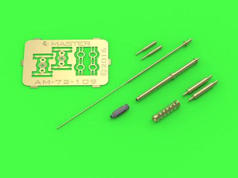マスター AM-72-109 1/72 AH-64 アパッチ 装備セット(M230(30mm)チェーンガン 砲身,ピトー管,およびテイルアンテナ)(レジン、エッチングパーツ、挽物パーツ)