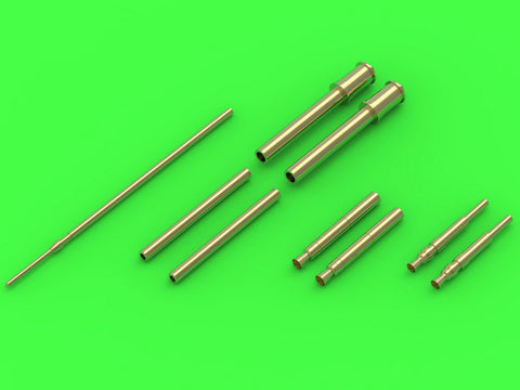 マスター AM-72-132 1/72 フォッケウルフ Fw 190 A2-A5型 武装セット(MG 17, MG FF, MG 151 各銃口)およびピトー管 (エデュアルド キット用)
