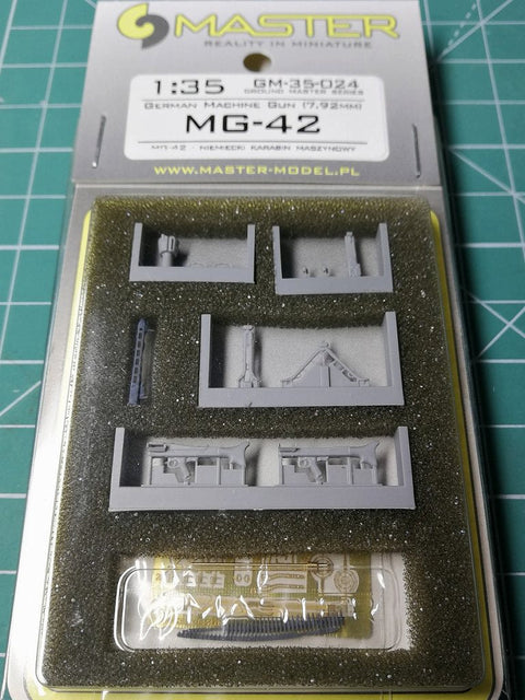 マスター GM-35-024 1/35 ドイツ軍 機関銃 MG-42 (7.92mm)、 真鍮, レジン, エッチングパーツ(コンプリート)(1本入り)