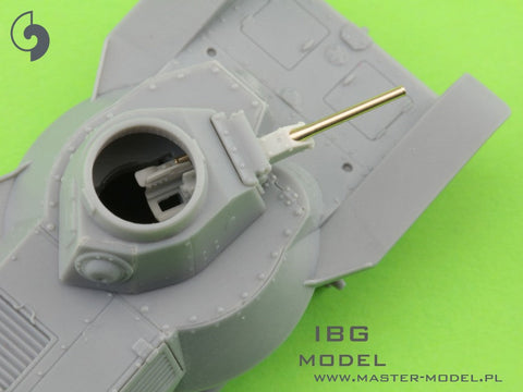 マスター GM-72-015 1/72 日本陸軍 九五式軽戦車 ハ号 - 37mm Type 94 金属砲身 レジン製マウント付き(IBG用)