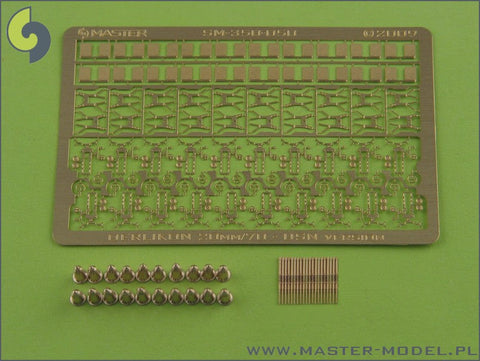 マスター SM-350-050 1/350 エリコン20mm対空砲 アメリカ海軍型 3次元に仕上げる機銃 , 挽物とエッチングパーツ 素材(20セット入り)
