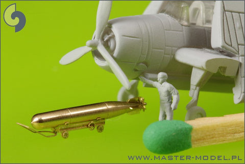マスター SM-350-072 1/350 アメリカ海軍 空挺魚雷マーク13(22.4インチ)トロリー付 初期型(10本)