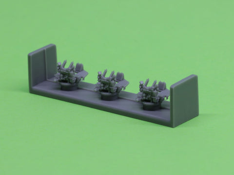 マスター SM-350-091 1/350 アメリカ海軍 ボフォース 40mm/56口径砲 2連装 ver.1 / Mk-51方位盤付 (レジン, エッチングパーツ および挽物パーツ) (6本入り)