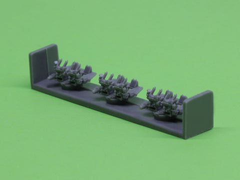 マスター SM-350-093 1/350 アメリカ海軍 ボフォース 40mm/56口径砲 4連装 ver.1 / Mk-51方位盤付 (レジン, エッチングパーツ および挽物パーツ) (6本入り)