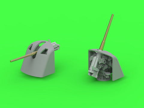 マスター SM-350-112 1/350 ドイツ ガン 8,8cm/45 (3.46in) Flak L/45 - ドイツ軍主要艦 WWI - (レジン&チューンパーツ) - (4個入)