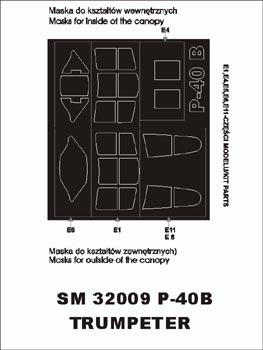 モンテックス SM32009 1/32 P 40 B(トランぺッター用) ミニマスク
