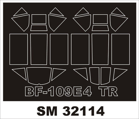 モンテックス SM32114 1/32 Bf-109E4 (トランぺッター用) ミニマスク