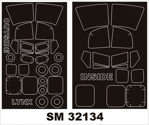 モンテックス SM32134 1/32 ウェストランド リンクス (レベル用) ミニマスク