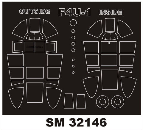 モンテックス SM32146 1/32 F4U-1 コルセア(タミヤ用) ミニマスク
