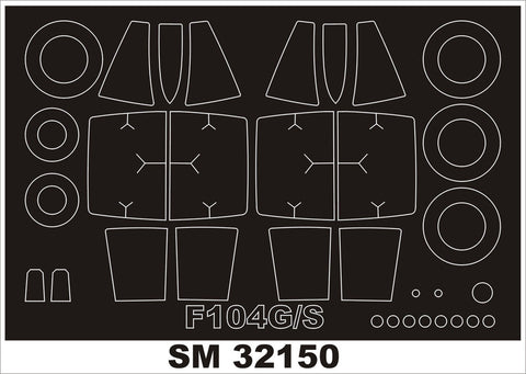 モンテックス SM32150 1/32 F-104(イタレリ用) ミニマスク