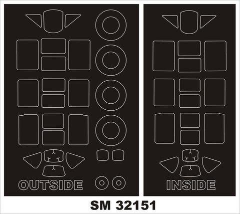 モンテックス SM32151 1/32 T-6 テキサン(キティホーク用) ミニマスク