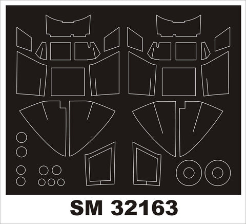モンテックス SM32163 1/32 モスキート VI(タミヤ用) ミニマスク