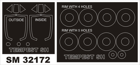 モンテックス SM32172 1/32 テンペスト(スペシャルホビー用) ミニマスク
