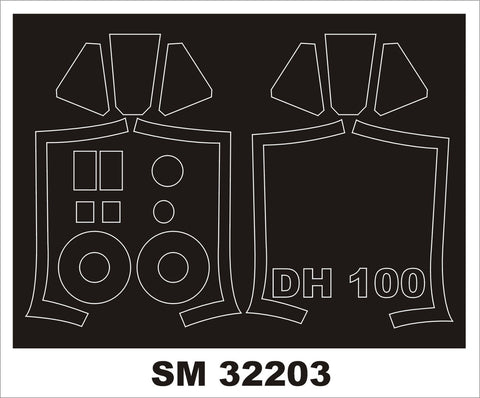 モンテックス SM32203 1/32 DH 100 バンパイア(インフィニティ用) ミニマスク