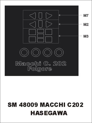 モンテックス SM48009 1/48 マッキ C202(ハセガワ マッキ C.202 フォルゴーレ用) ミニマスク