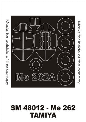モンテックス SM48012 1/48 Me-262A-1a(タミヤ メッサーシュミット Me262 A-1a用) ミニマスク