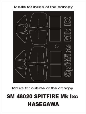 モンテックス SM48020 1/48 スピットファイア Mk Ixc(ハセガワ用) ミニマスク