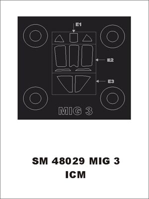 モンテックス SM48029 1/48 Mig-3(ICM用) ミニマスク